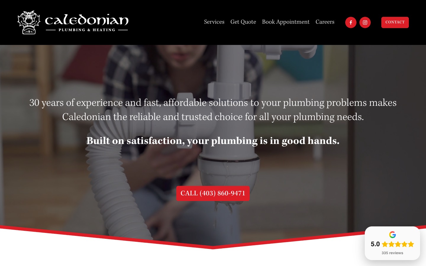 The current homepage